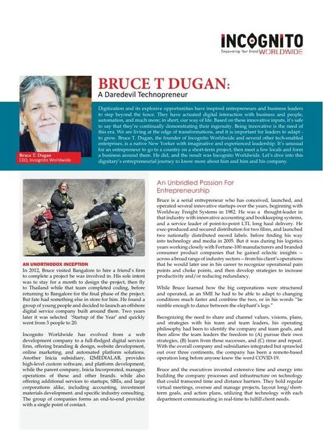 Business Connect feature page on Bruce T. Dugan.